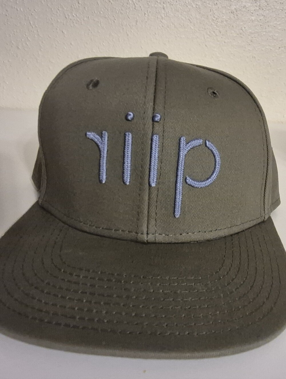 Riip Beer Co. Huntington Beach Snapback Hat Gray Flat Bill Cap